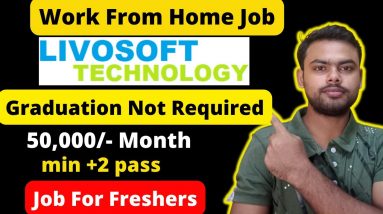 LIVOSOFT TECHNOLOGY  Process Associate Work from Home Job | Job For Freshers | +2 Pass required